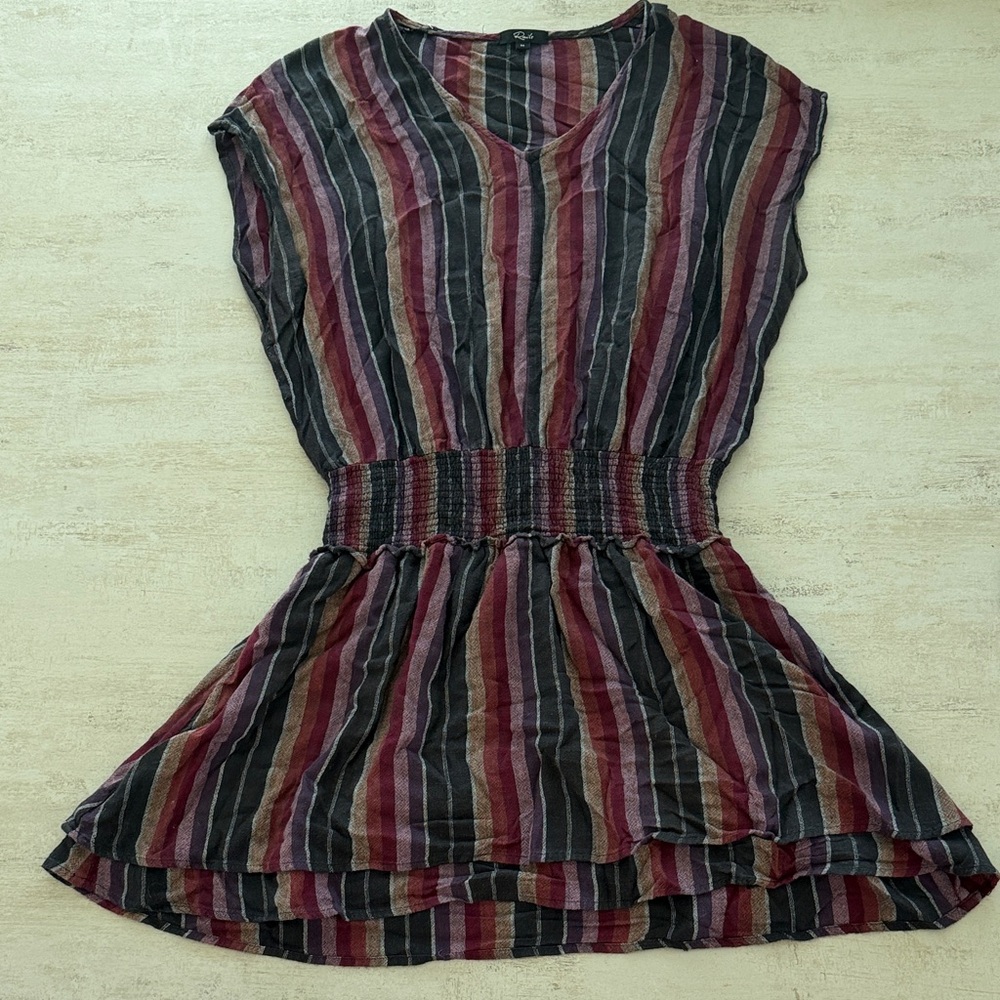 Rails Striped Midi Dress in Burgundy, Navy, Olive